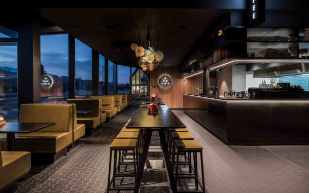 Interior of Dark Sky Diner 